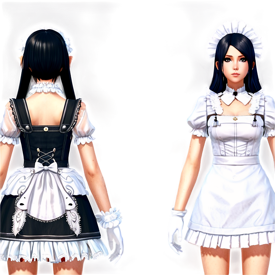 Albedo Maid Outfit Png 38