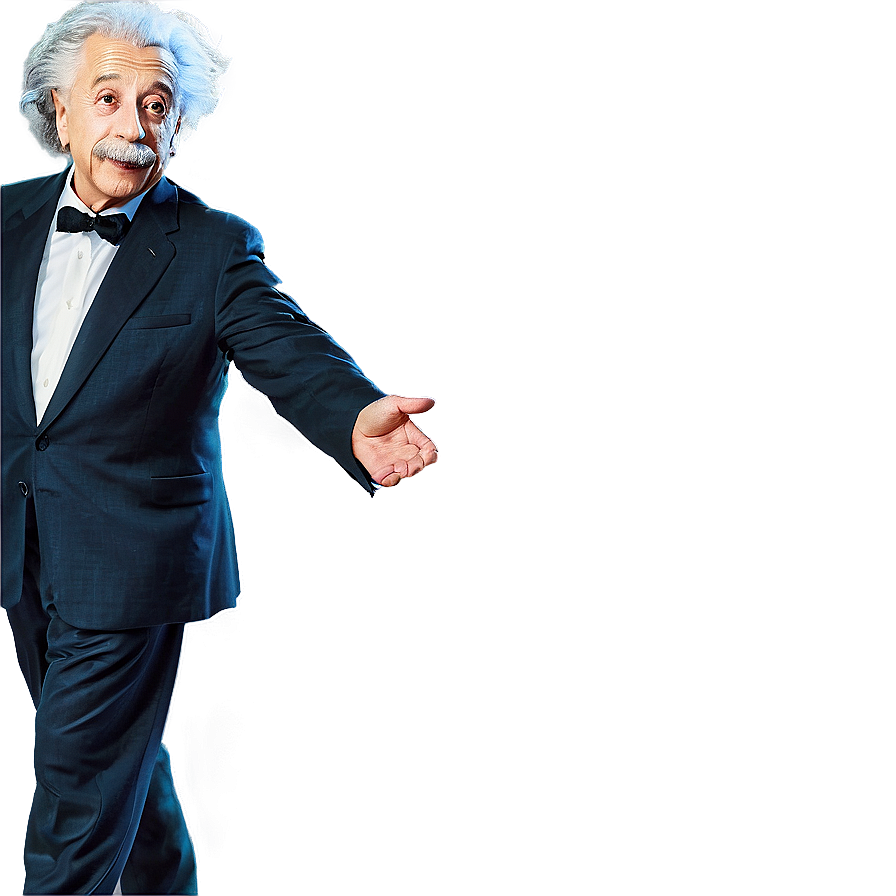 Albert Einstein In Suit Png 06122024