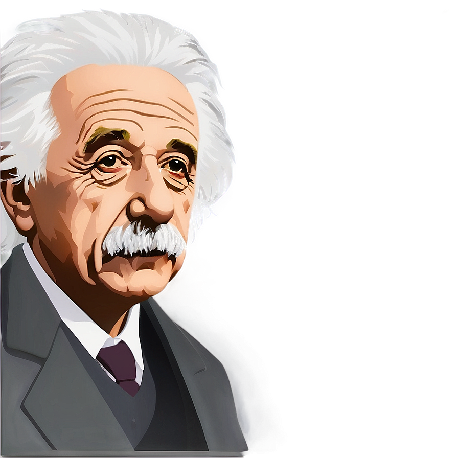 Albert Einstein Minimalist Art Png Por