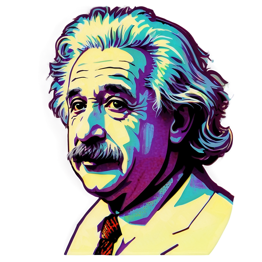 Albert Einstein Pop Art Png Xel90