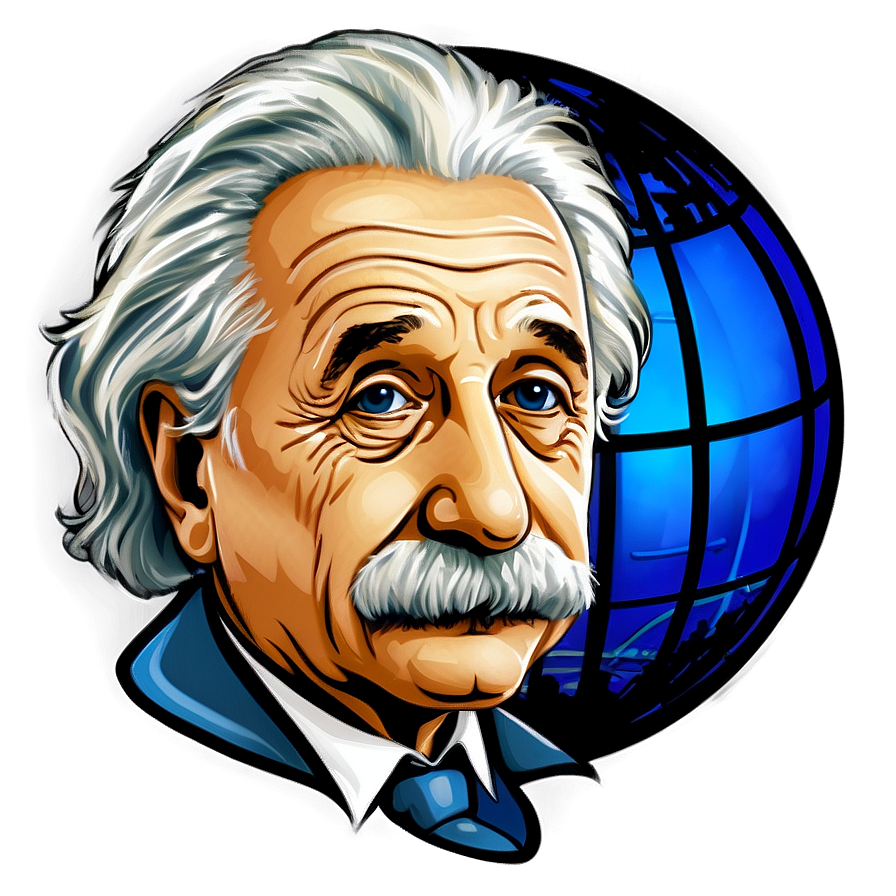 Albert Einstein With Globe Png Fpn