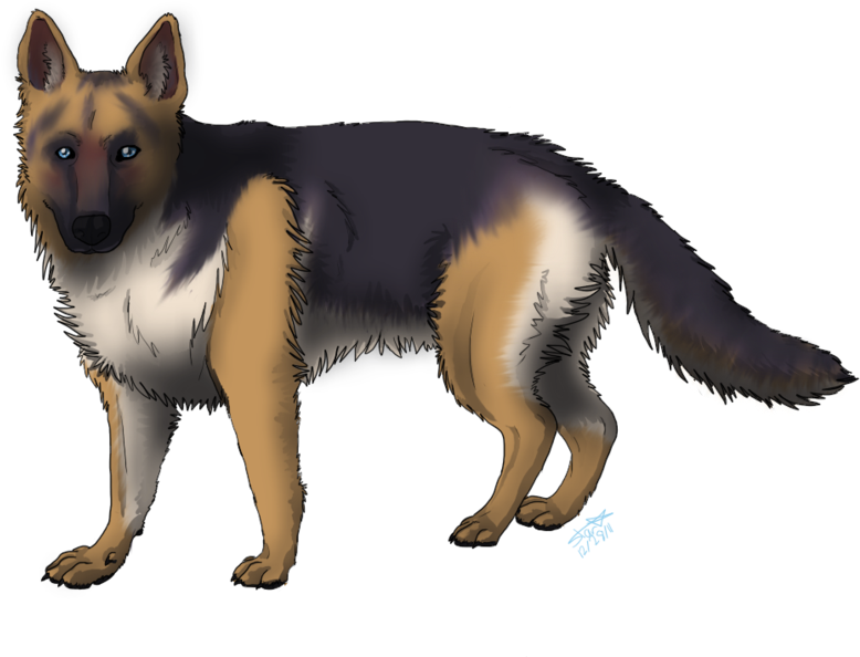 Collection Of Shepherd - Cartoon Dogs German Shepherd, HD Png Download PNG with transparent background