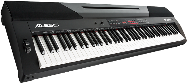 Alesis Coda Pro 88 Key Digital Piano With Hammer Action - Keyboard Weighted Keys, HD Png Download PNG with transparent background