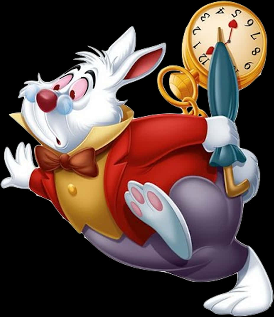 Alice In Wonderland Animated Characters - Alice In Wonderland Disney White Rabbit, HD Png Download PNG with transparent background