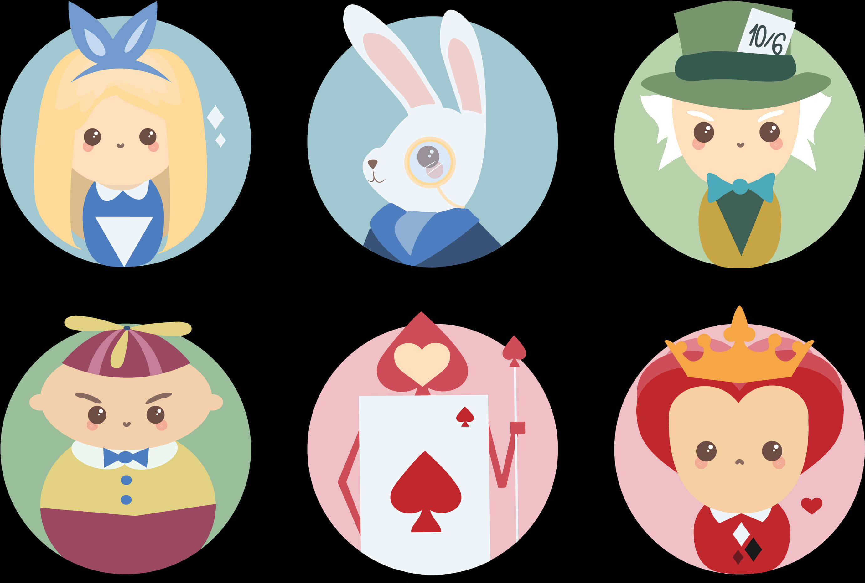 Alice In Wonderland Characters Cartoon