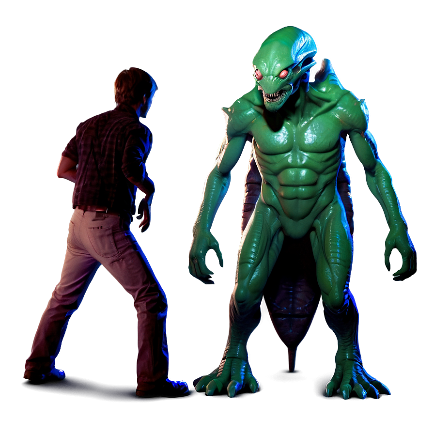 Alien Monster Encounter Png Ytx36