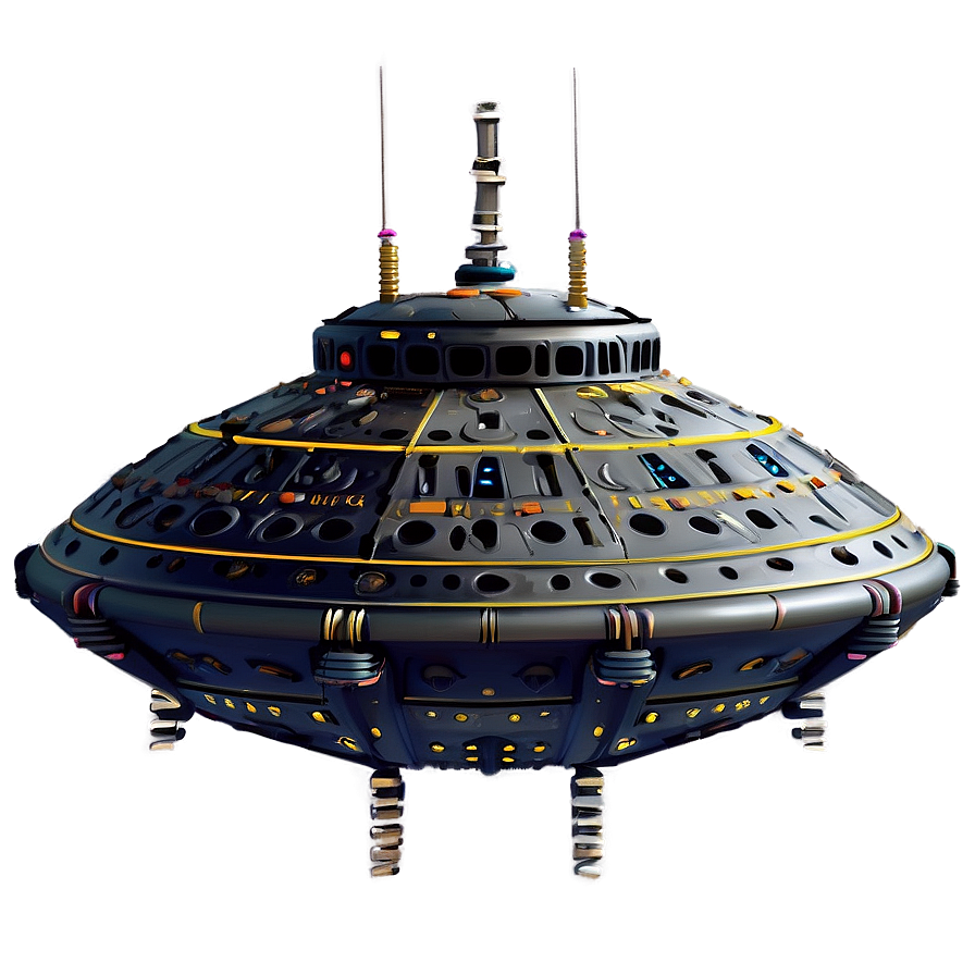 Alien Tech Flying Saucer Png 06202024