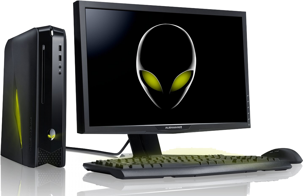 Alienware Gaming Setup PNG with transparent background