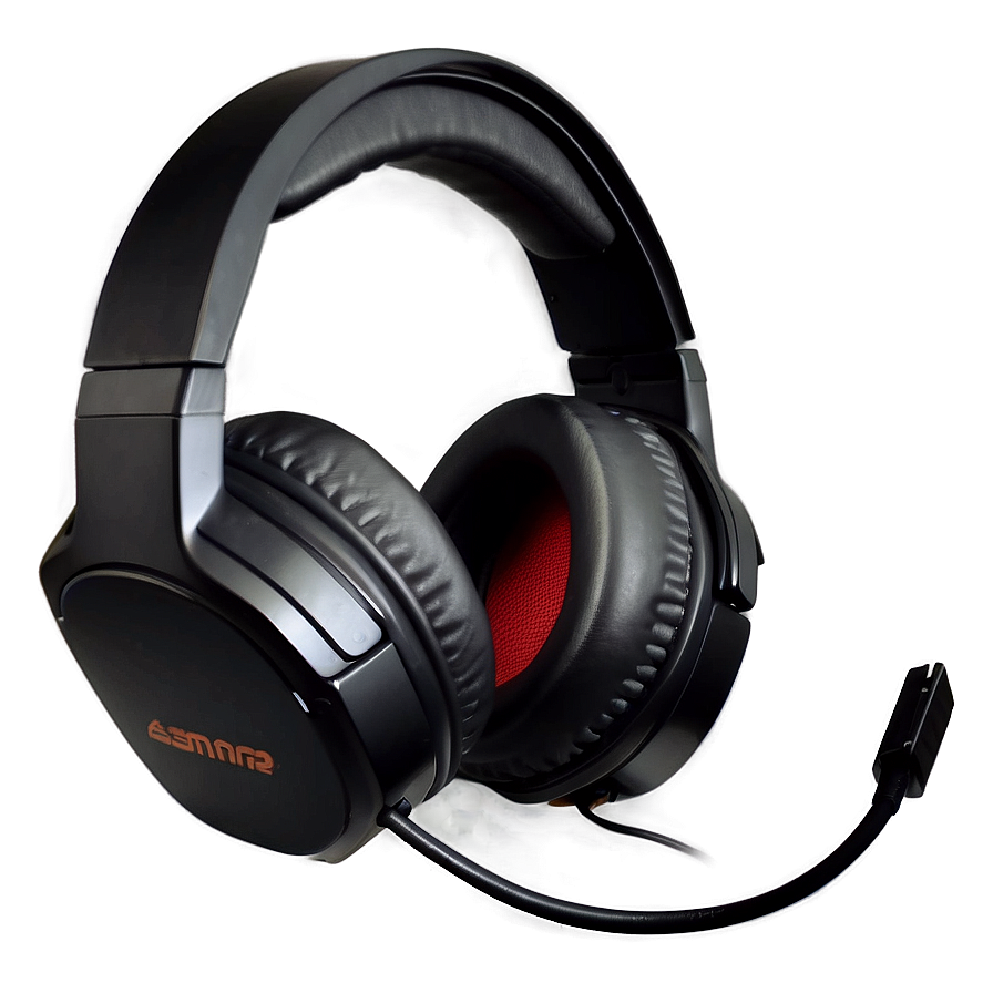 All-black Gaming Headset Png 05252024