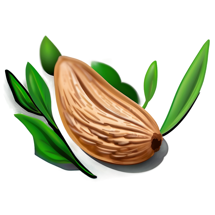 Almond Cartoon Png 34