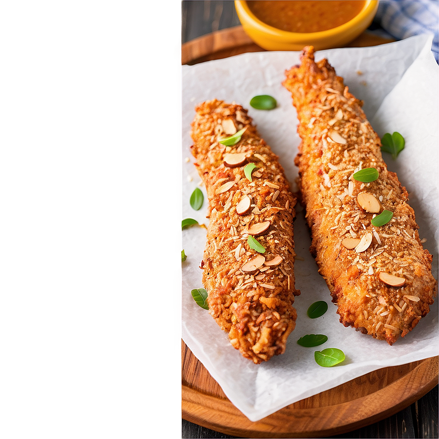 Almond Crusted Chicken Tenders Png Kao98