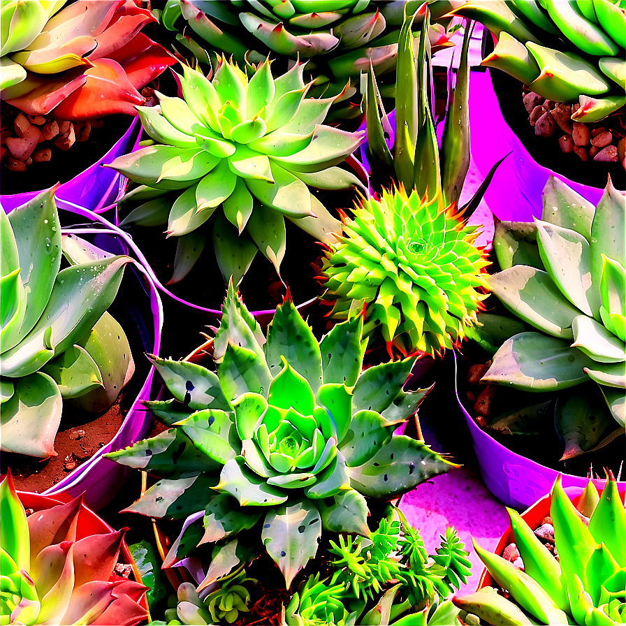 Aloe And Other Succulents Png Cjy44