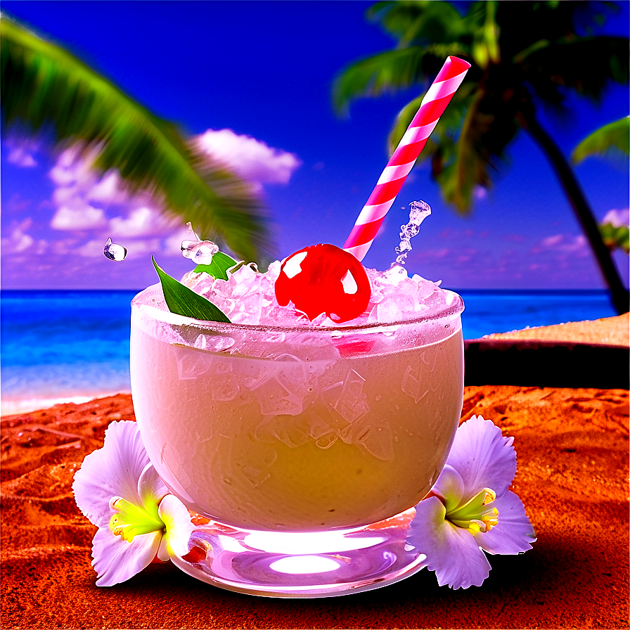 Aloha Coconut Cocktail Png Rdy