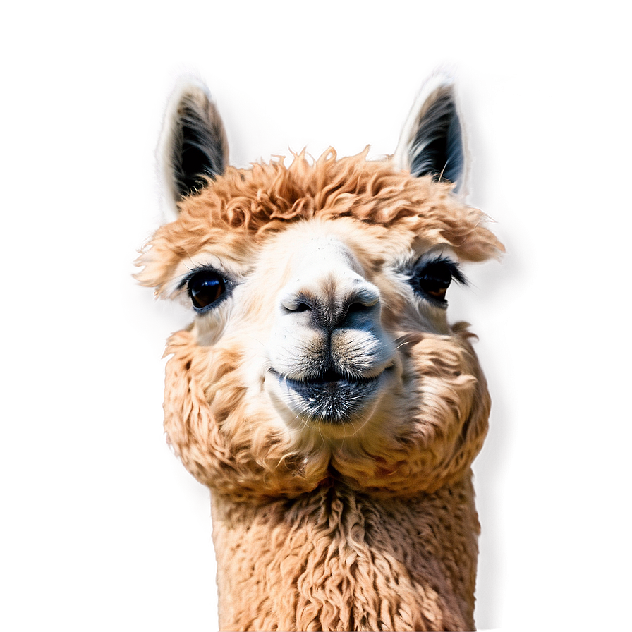 Alpaca Face Close-up Png 06242024