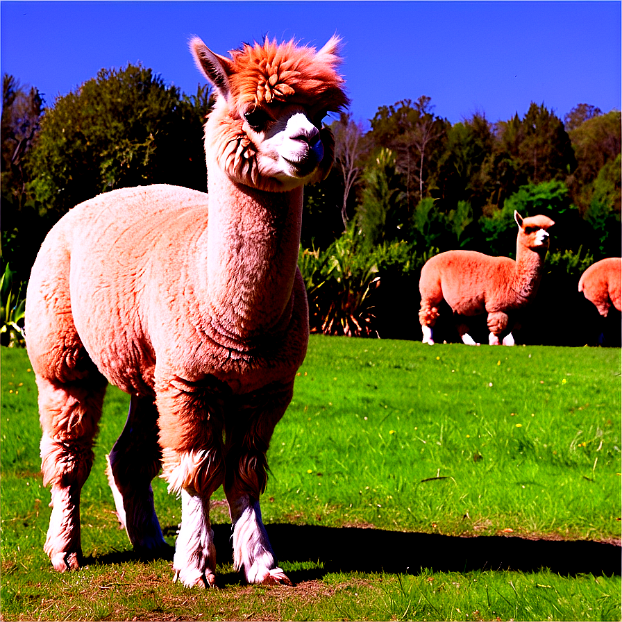 Alpaca In Nature Png Aep