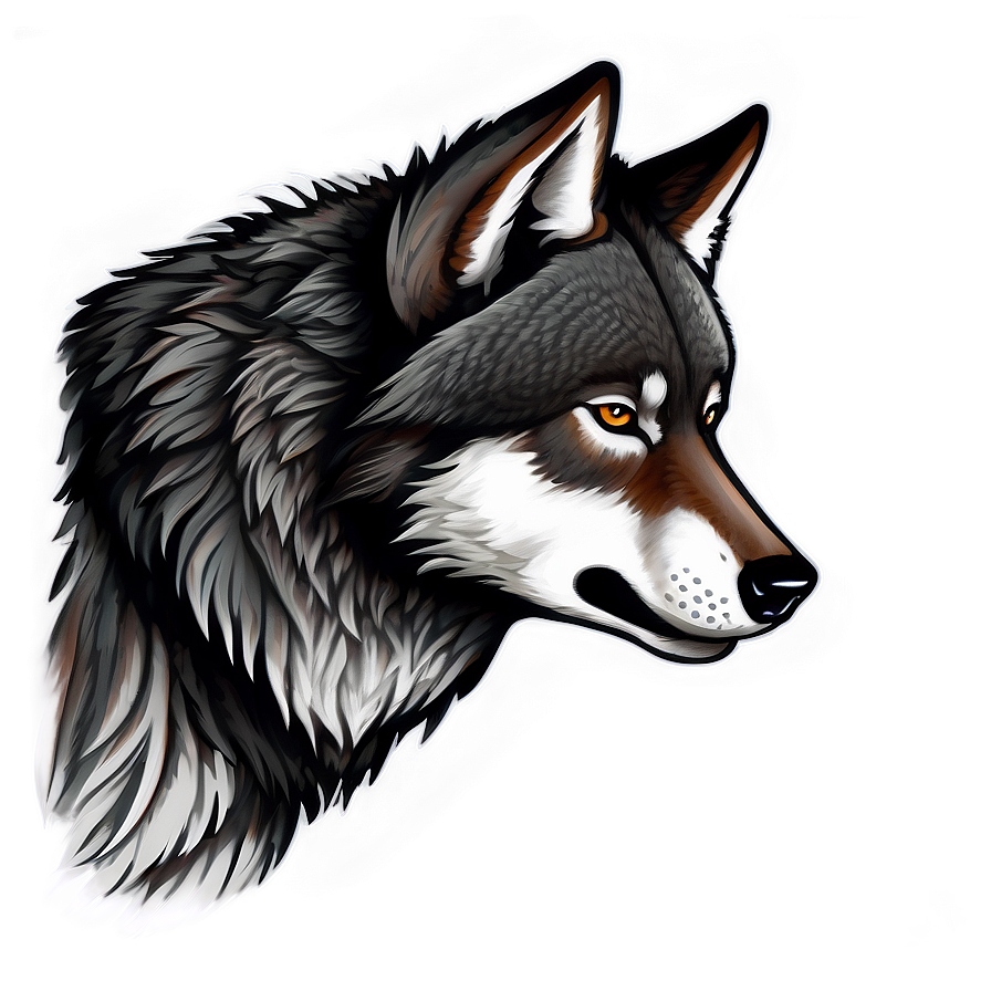 Alpha Wolf Illustration Png Xof