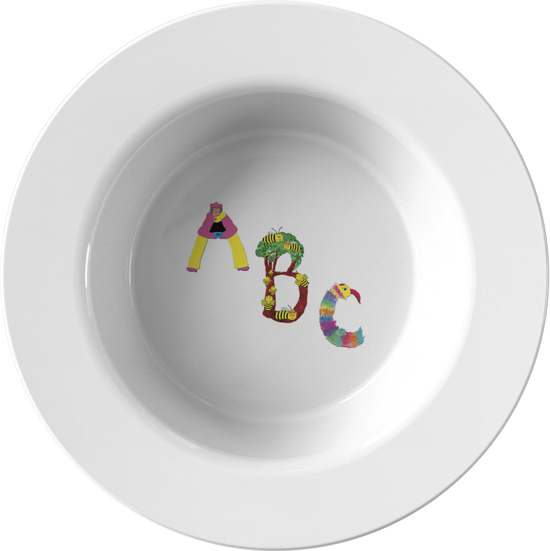 Alphabet Decorated Plate