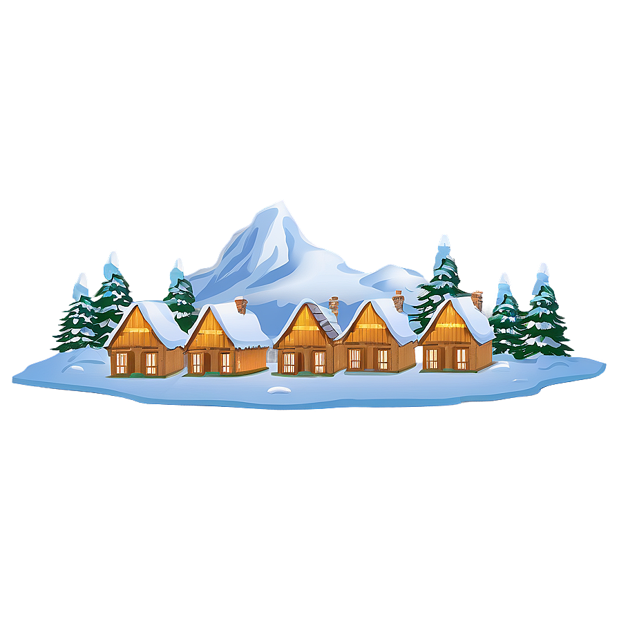 Alpine Snow Village Png 04292024