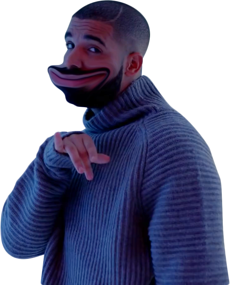 Altered Expression Manin Blue Sweater PNG with transparent background