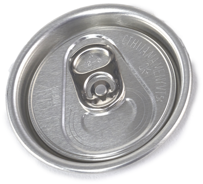 Aluminum Can Top View