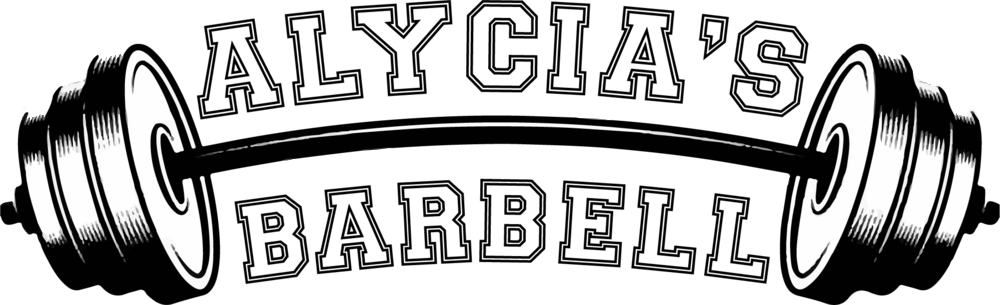 Alycias Barbell Logo PNG with transparent background