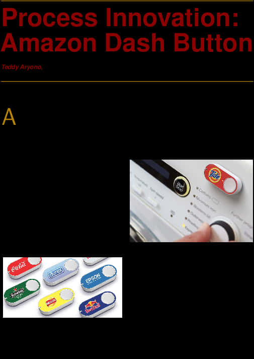 Amazon Dash Button Innovation PNG with transparent background