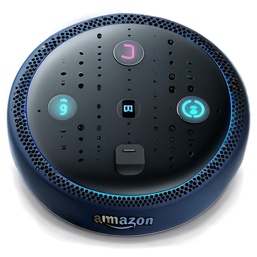 Amazon Echo Dot With Clock Twilight Blue Png Nha