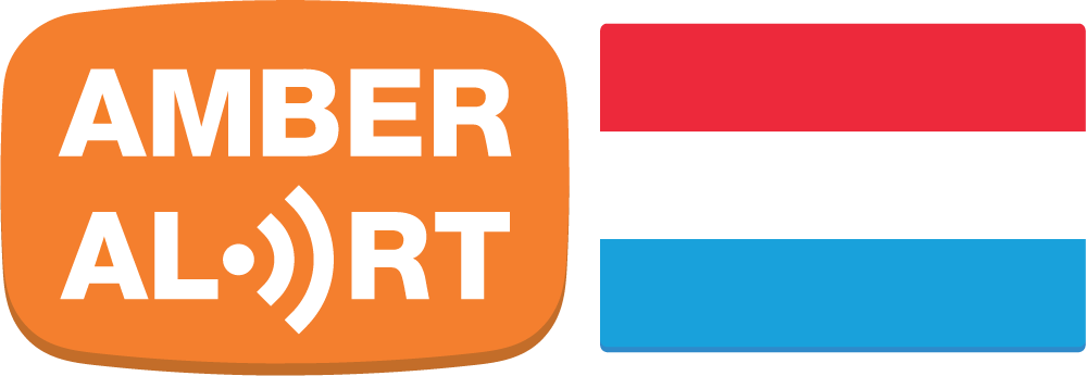 Amber Alert Sign Luxembourg PNG with transparent background