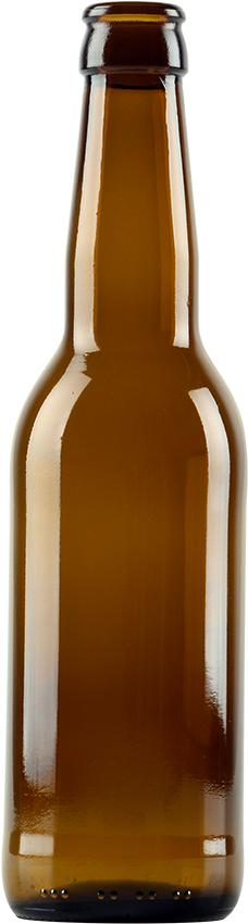 Amber Beer Bottle Empty PNG image with a transparent background, free high-resolution download