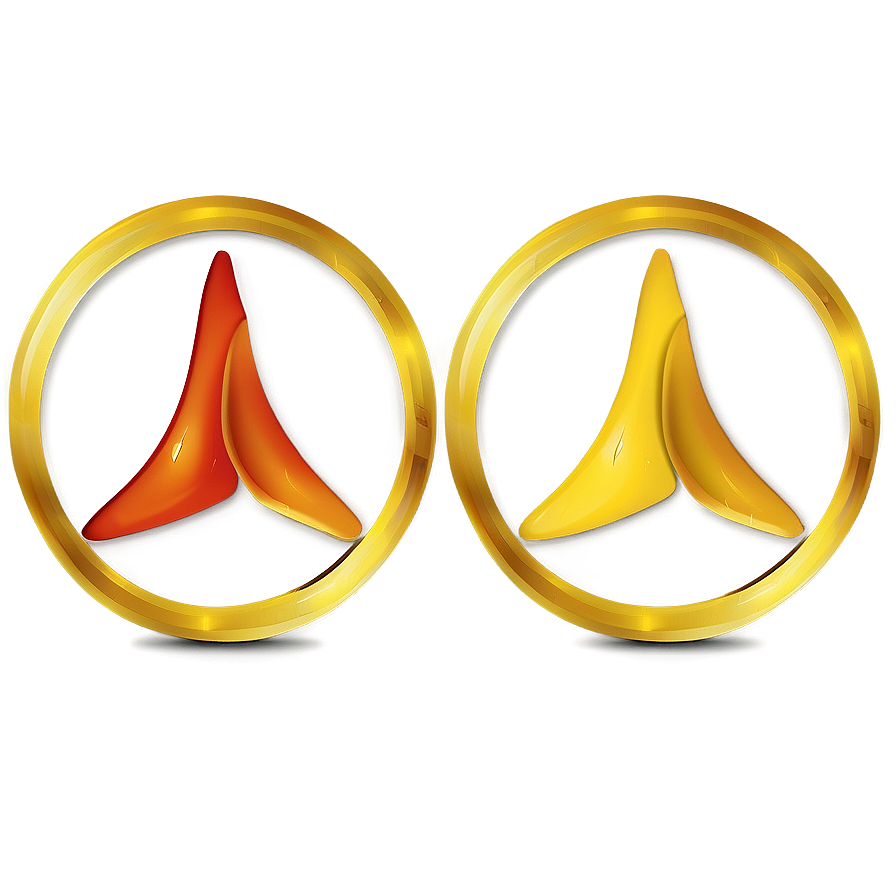 Amber Yellow Circle Emblem Png 83