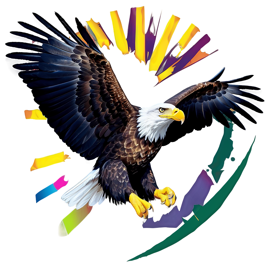 American Eagle With Sun Background Png Bjo92