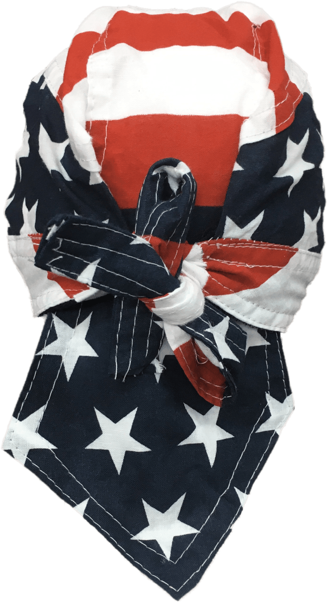 American Flag Bandana Knotted