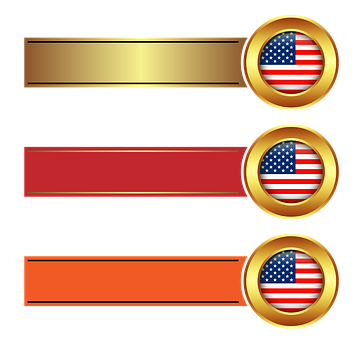 American Flag Banner Design Elements