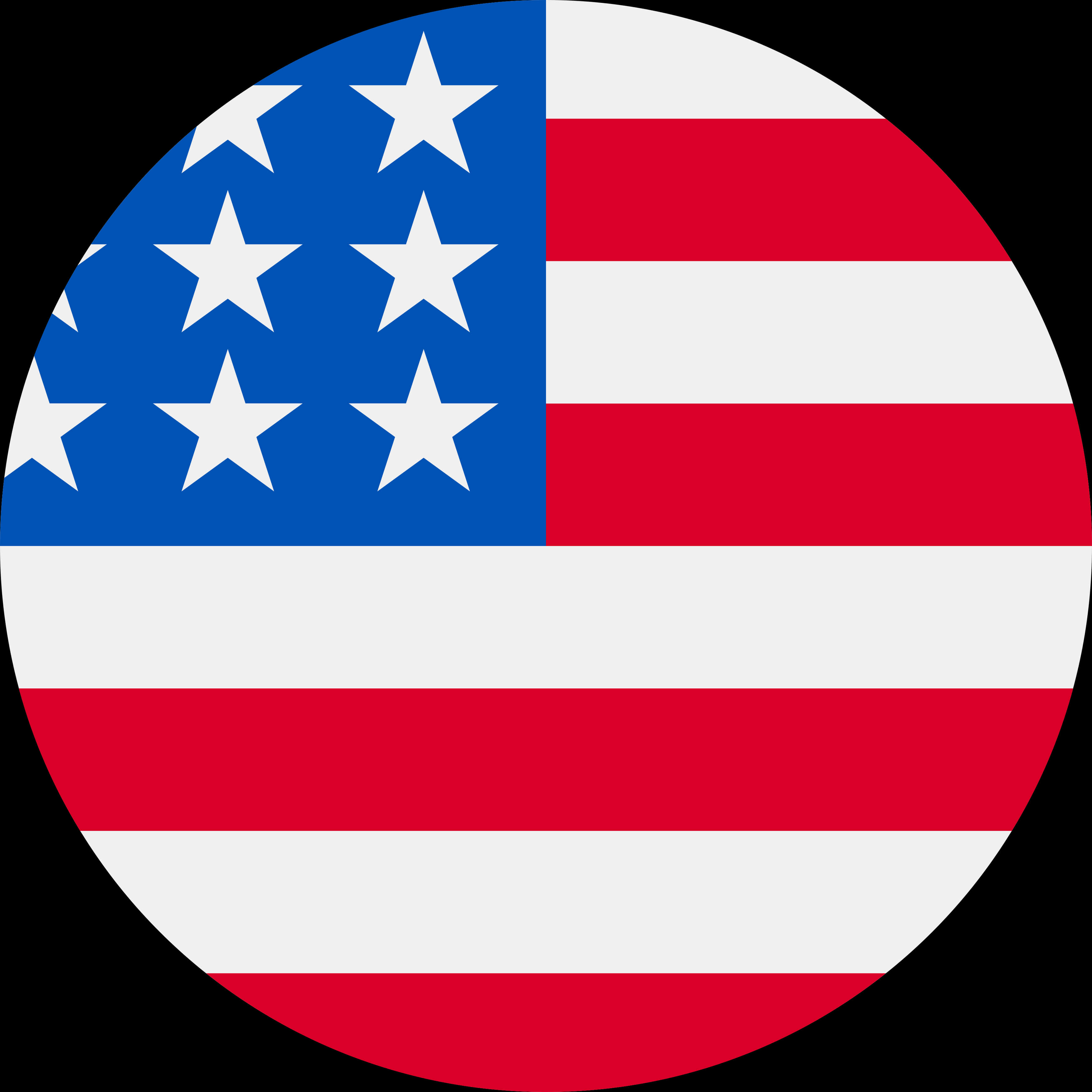 American Flag Circle Graphic