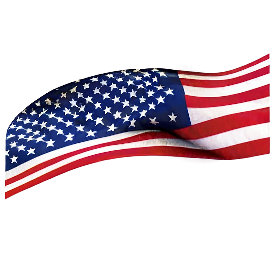 american flag d PNG with transparent background