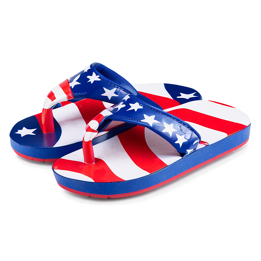 American Flag Flip Flops Png Itn