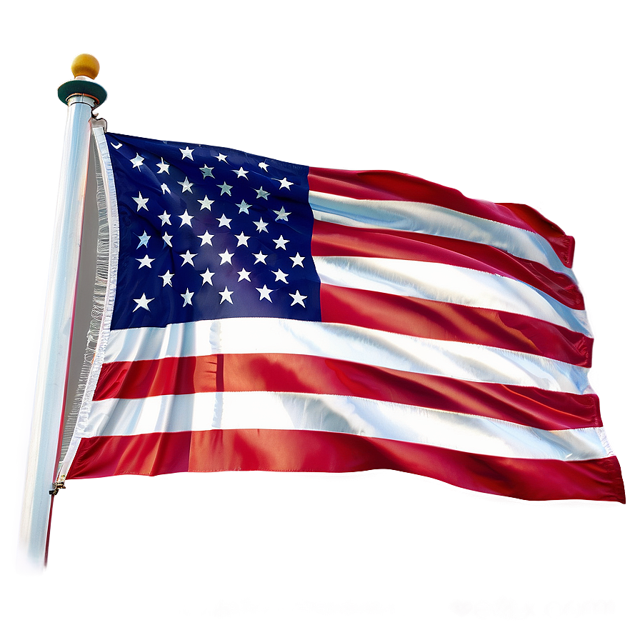 American Flag in the Wind PNG Clipart 56 PNG with transparent background