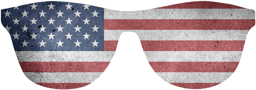 Usa, Shades, Sunglasses, American Flag - American Flag With 4 Corner Grommets, HD Png Download PNG with transparent background