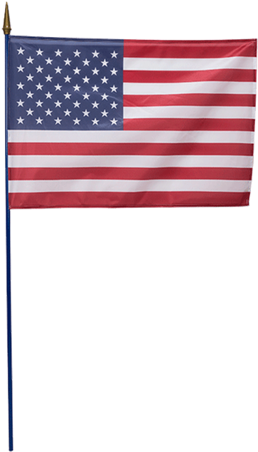 Usa Flag On Stick, HD Png Download PNG with transparent background