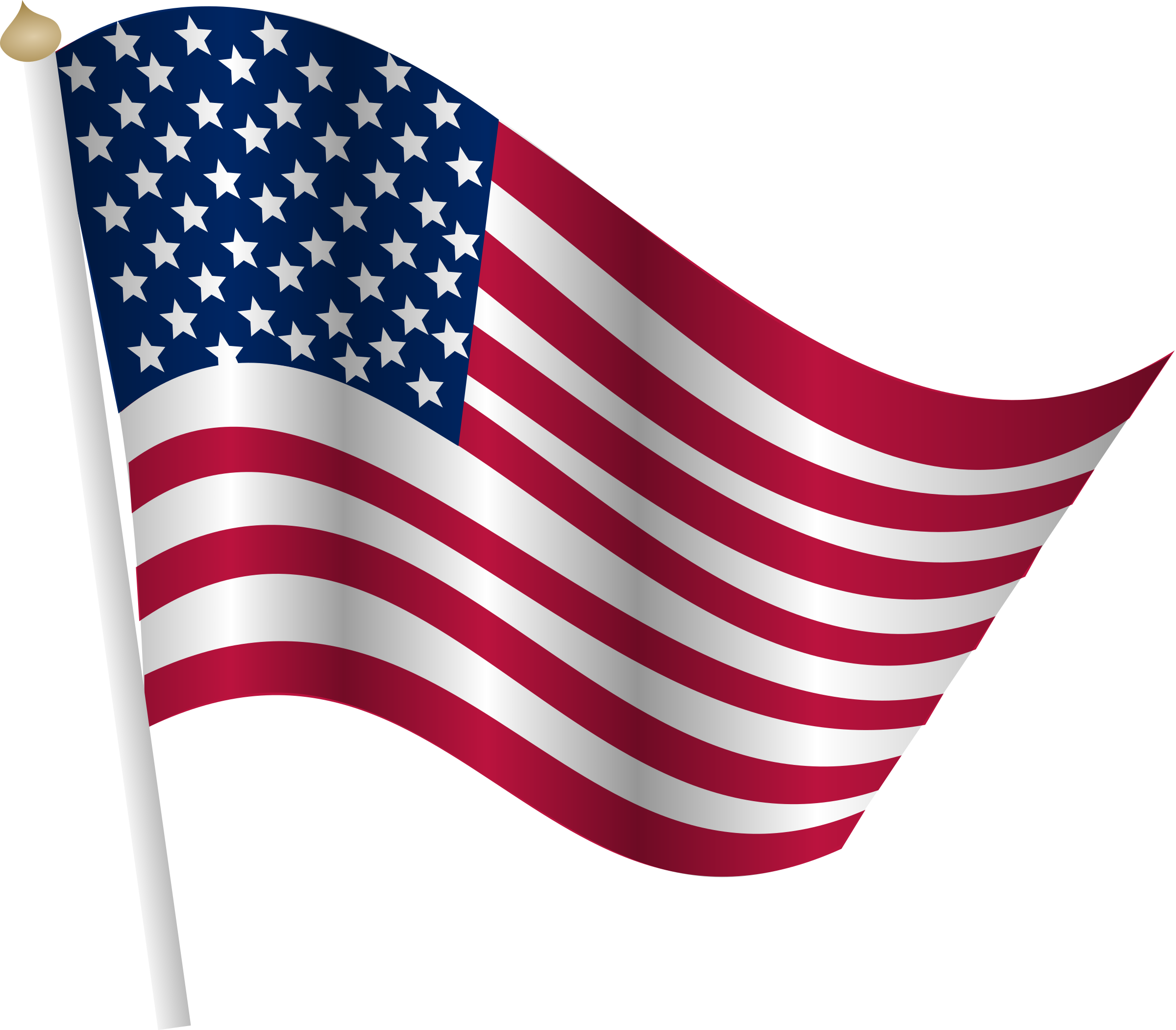 Veterans Day Png Clipart - Transparent American Flag Clip Art, Png Download PNG with transparent background