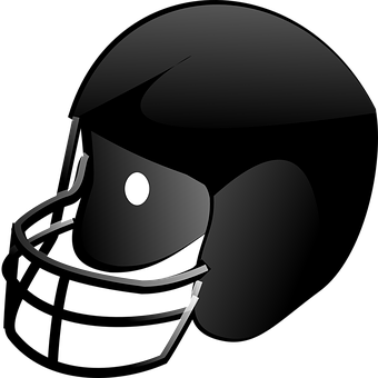 American Football Helmet Icon PNG with transparent background