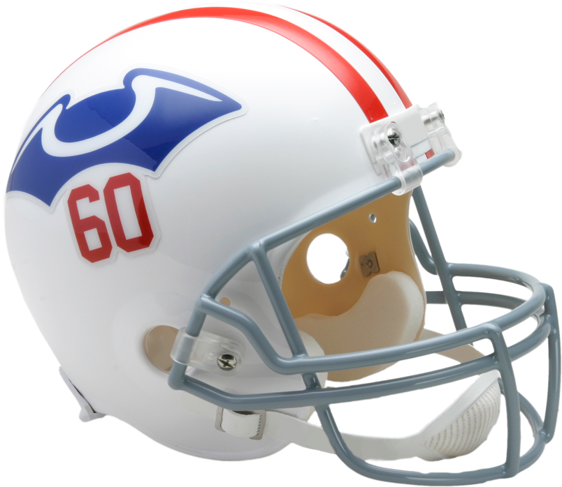 New England Patriots Vsr4 Replica Throwback Helmet - Denver Bronco Throwback Helmet, HD Png Download PNG with transparent background