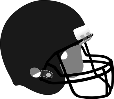 American Football Helmet Silhouette