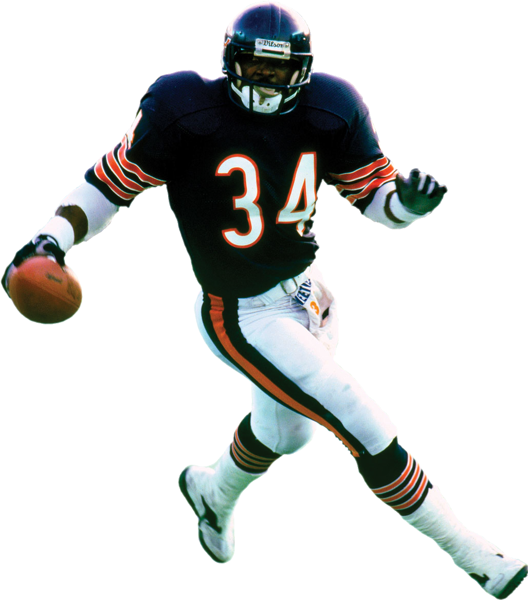 Walter Payton No Background, HD Png Download PNG with transparent background