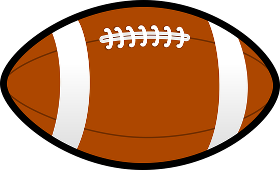 American Football Vector Illustration PNG with transparent background
