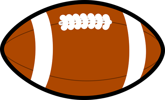American Football Vector Illustration PNG with transparent background