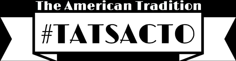 American Tradition Hashtag Banner PNG with transparent background