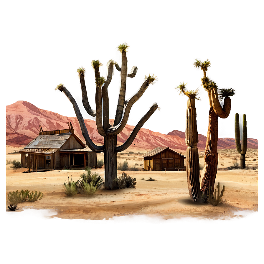 American Western Desert Scene Png Ijv