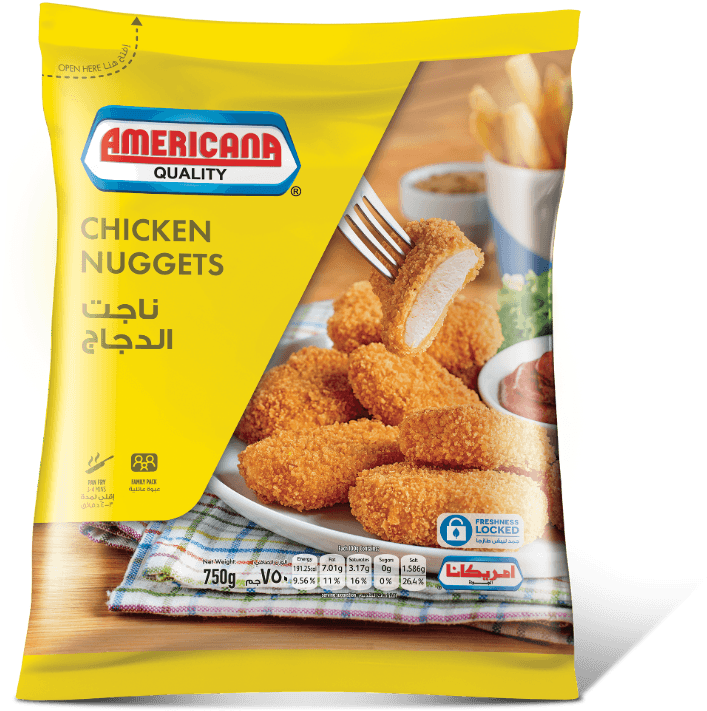 Americana Chicken Nuggets Package