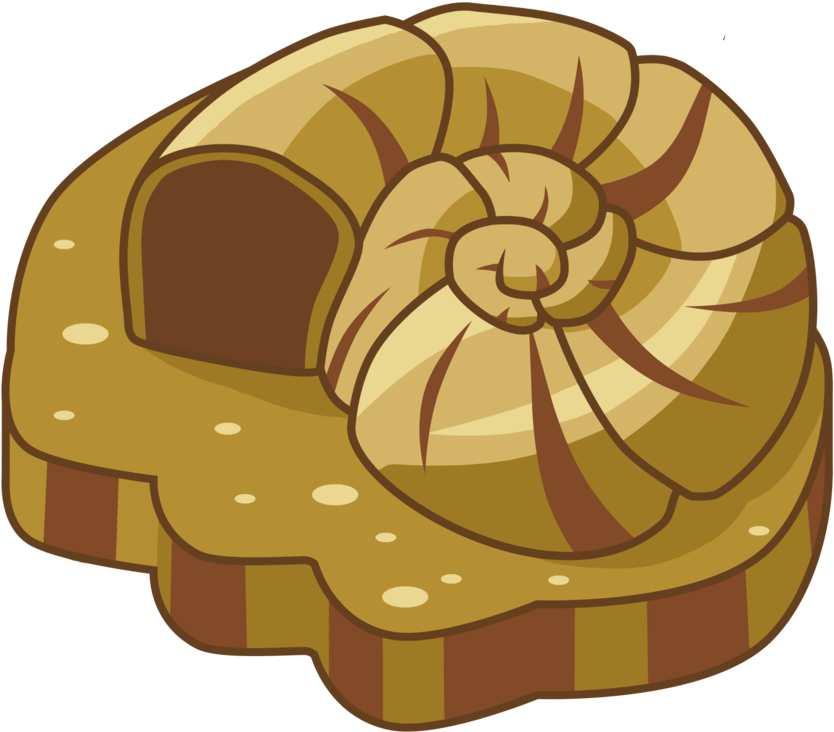 Ammonite Fossil Illustration